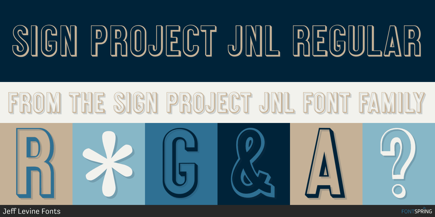 Sign Project JNL Font