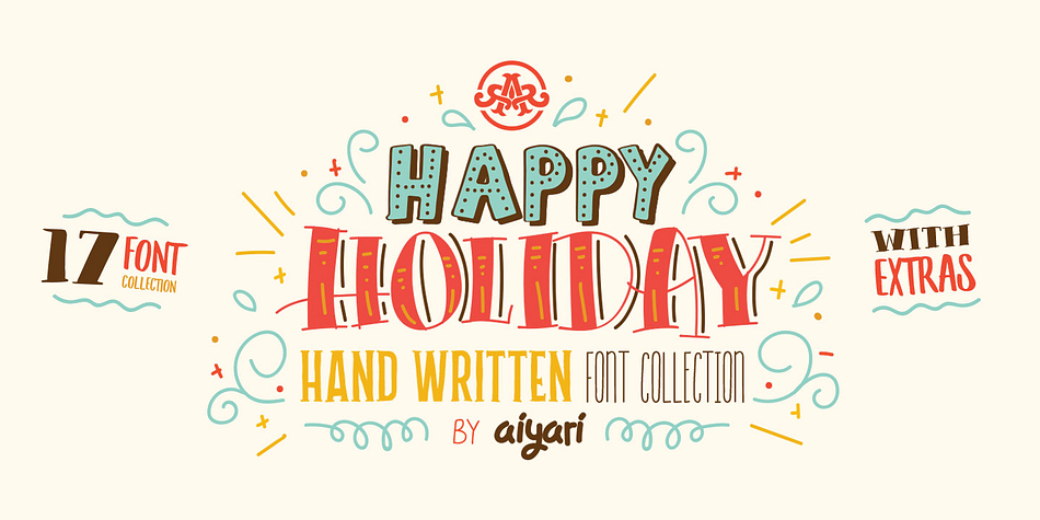 Introducing new handwritten font collection called Holiday.