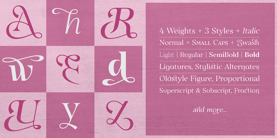 Highlighting the Eirlys font family.