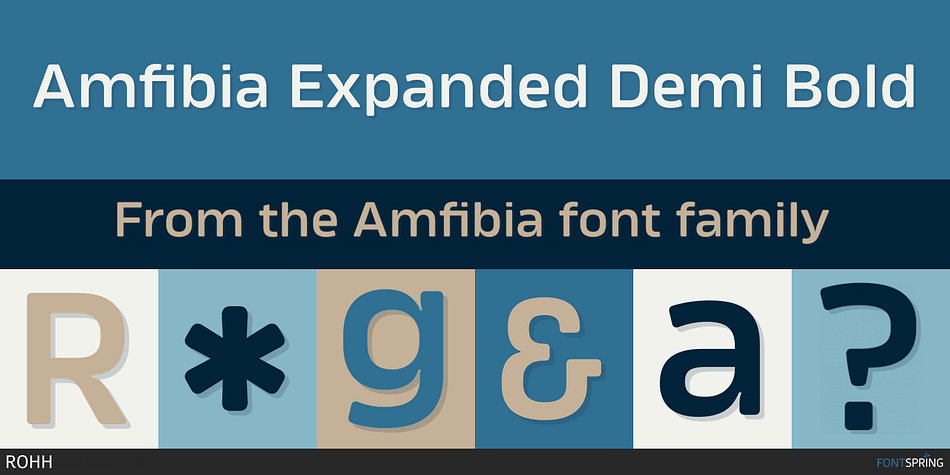 Amfibia Expanded Demi Bold Font
