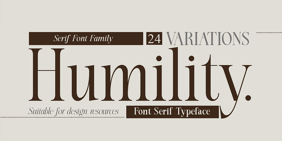 Humility Semi Bold Italic Font