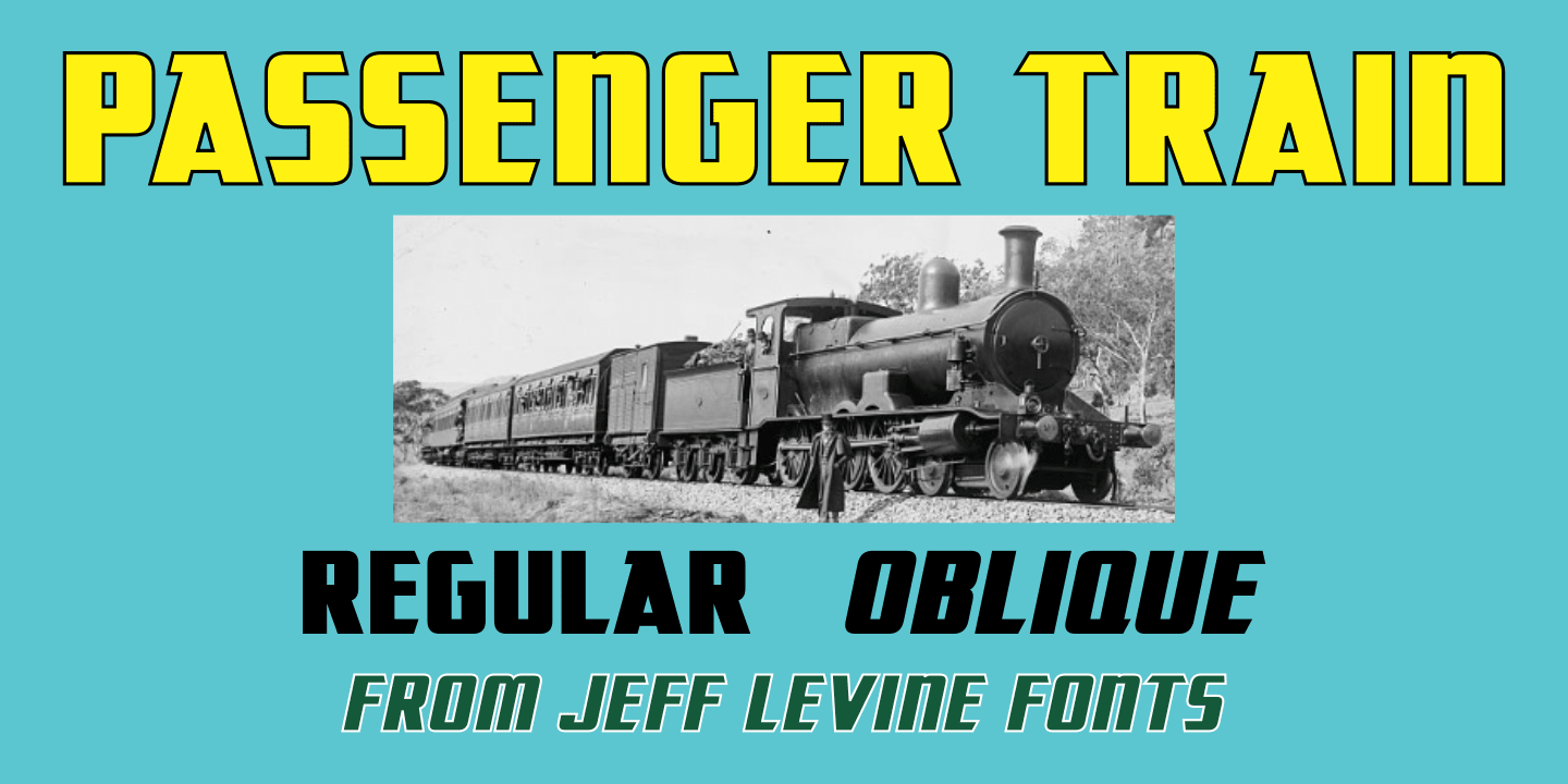 Passenger Train JNL Font