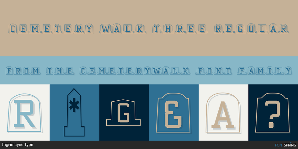 Cemetery Walk Three Regular Font