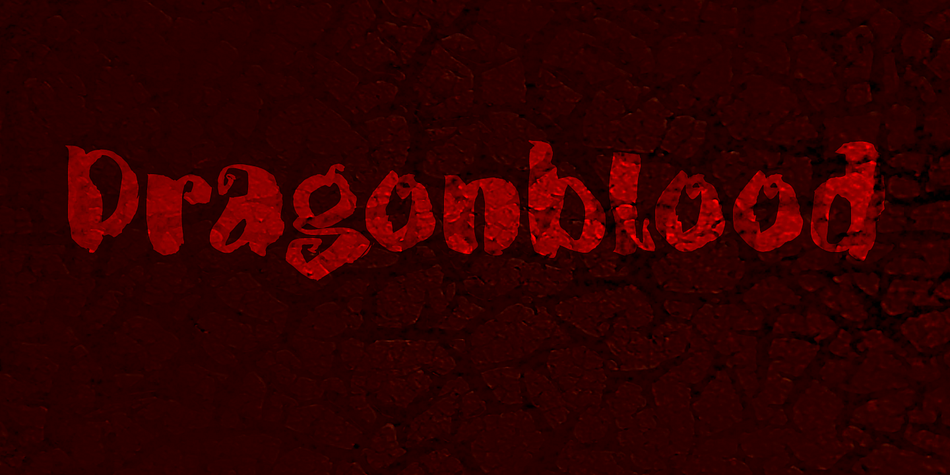 Dragonblood is quite an unusual font: it was made with Parker ink and a Chinese fur brush.