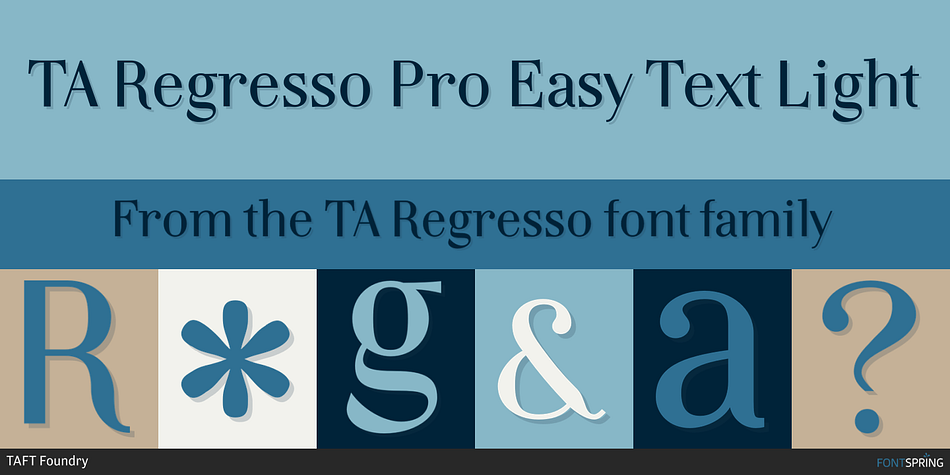 TA Regresso Pro Easy Text Light Font