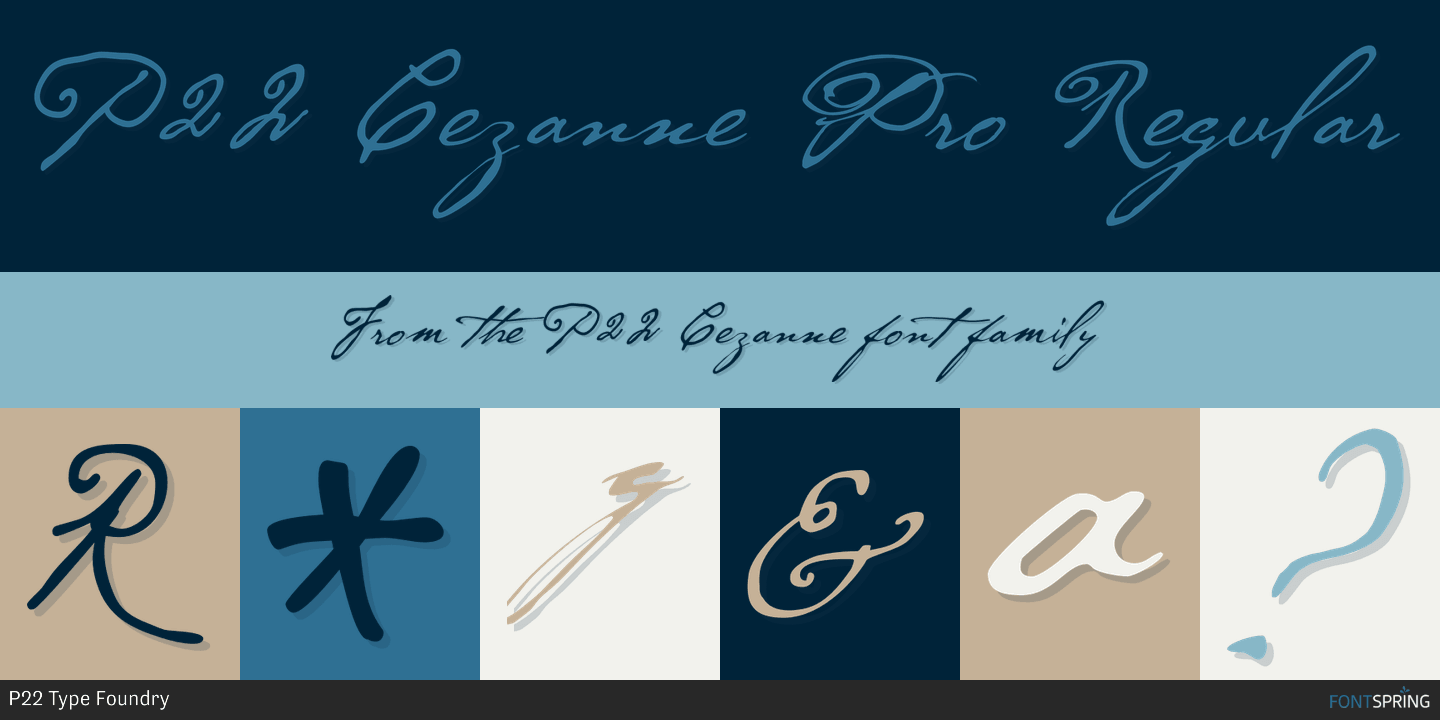 Fonts similar to P22 Cezanne