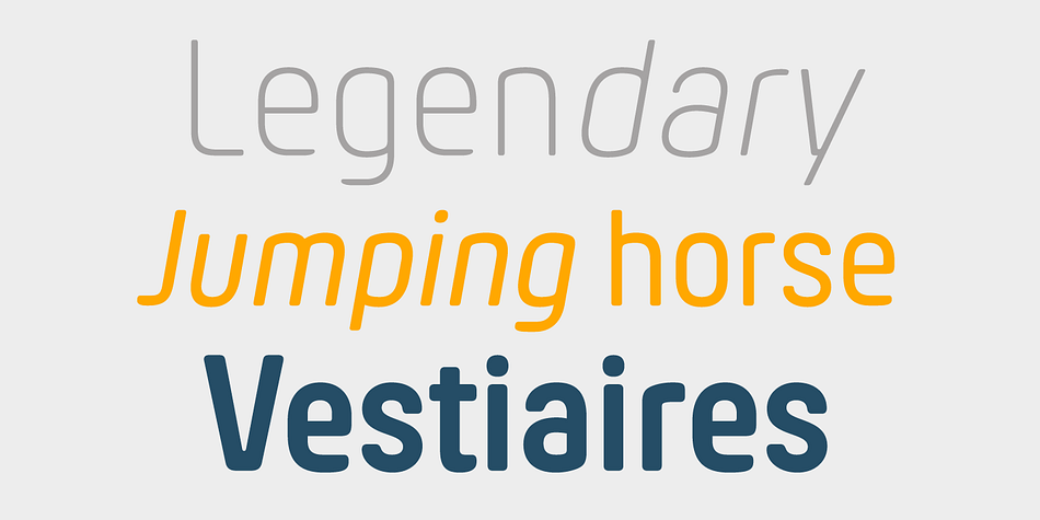 Hansom FY font family sample image.