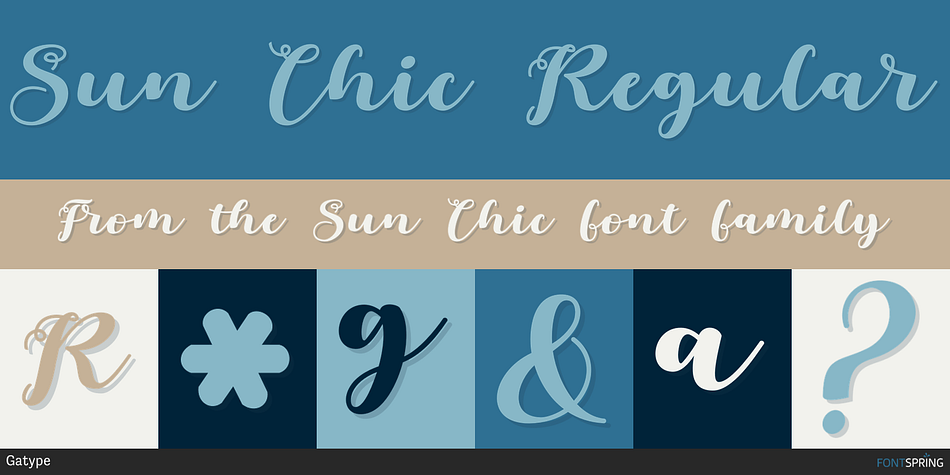 Sun Chic Regular Font