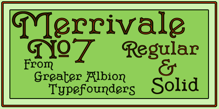 Merrivale is a a fourteen font family.