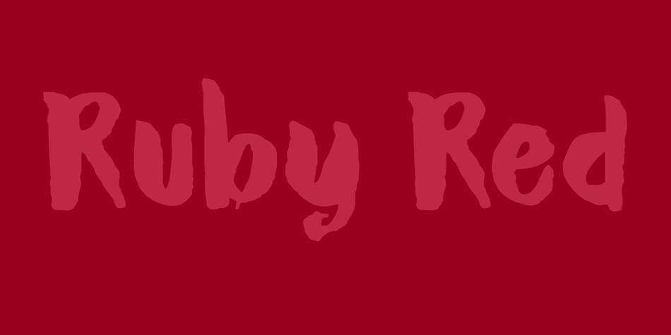 Ruby Red is a playful typeface made with ink and a brush.
