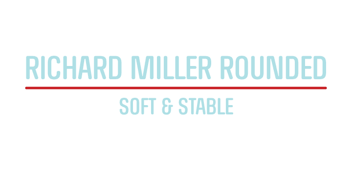 Displaying the beauty and characteristics of the RICHARD MILLER ROUNDED font family.