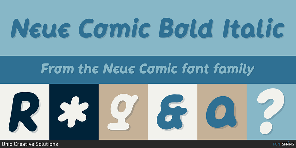 Neue Comic Bold Italic Font