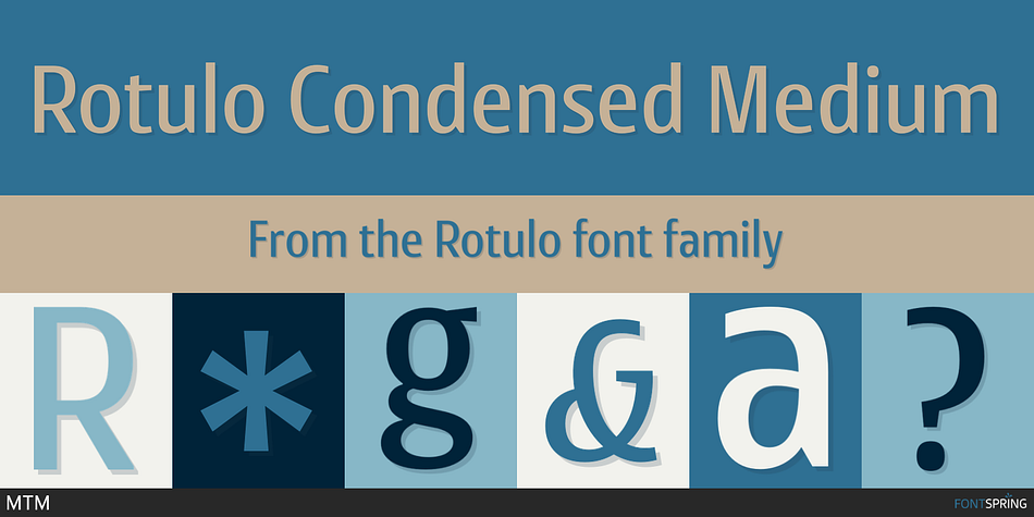 Rotulo Condensed Medium Font