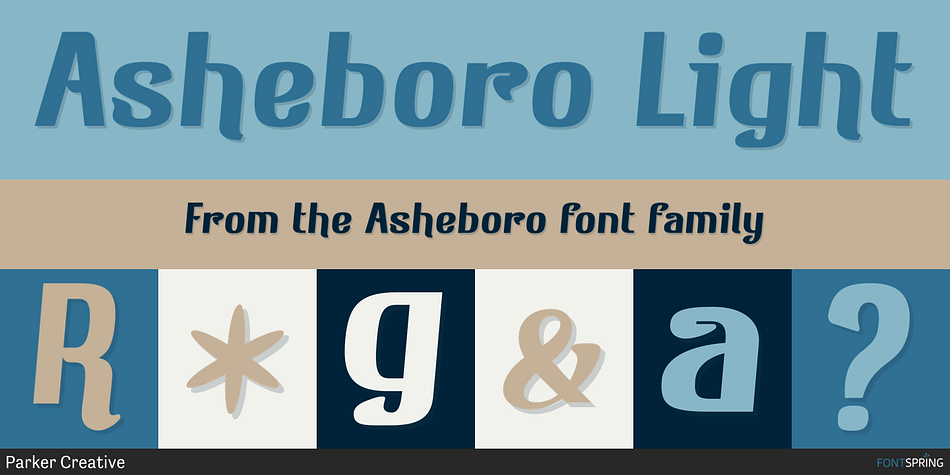Asheboro Light Font