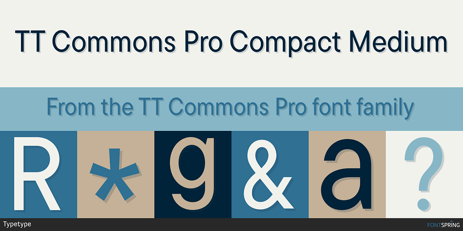 TT Commons Pro Compact Medium Font