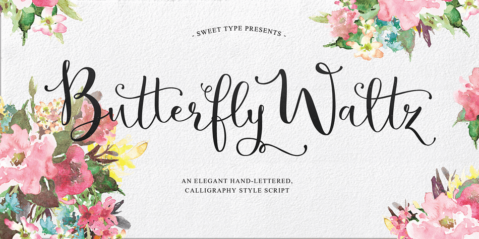 A new-fashioned hand-lettered calligraphy style script.