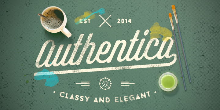 Authentica is a modern script that is casual, elegant, and multipurpose.