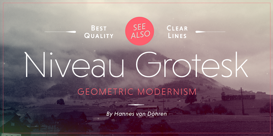 Highlighting the Niveau Serif font family.