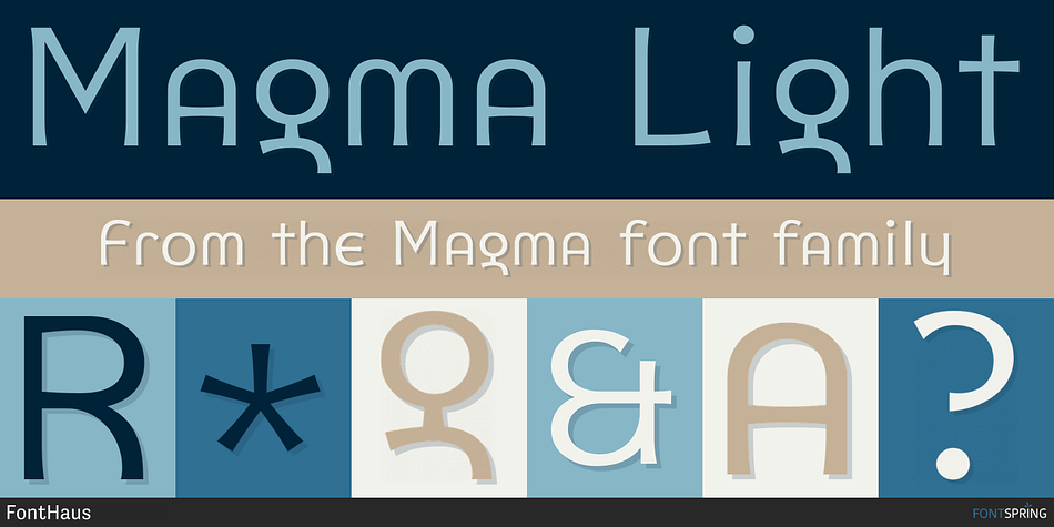 Magma Light Font