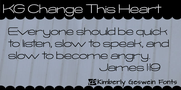 Displaying the beauty and characteristics of the KG Change This Heart font family.