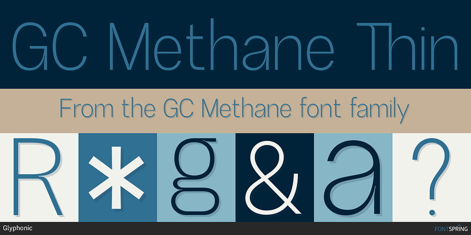 GC Methane Thin Font
