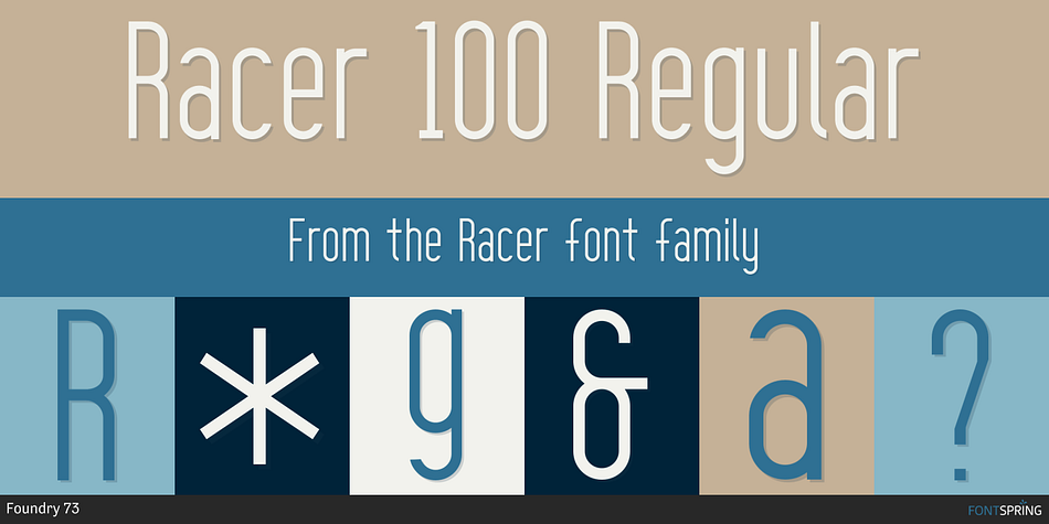 Racer 100 Regular Font