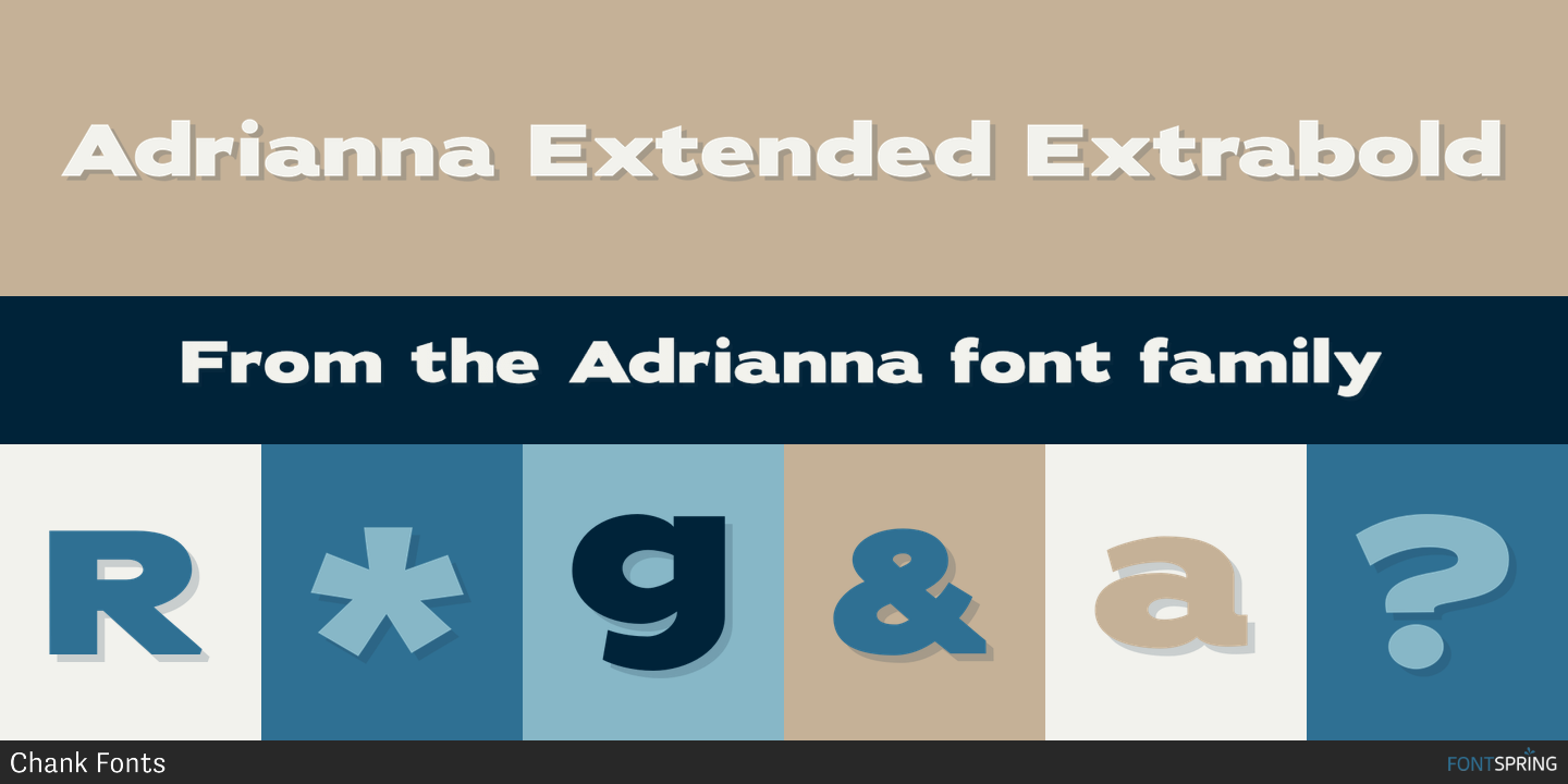 Adrianna Extended Extrabold Font