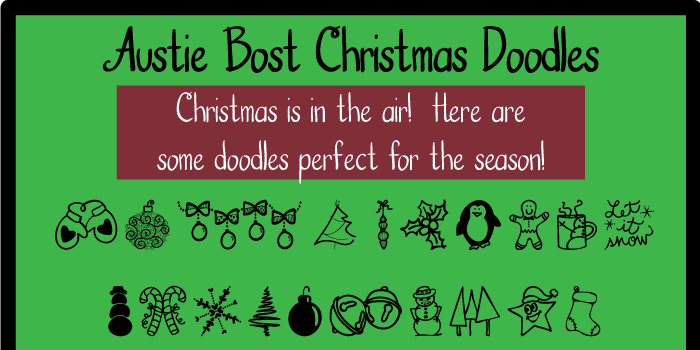 These Christmas doodles are adorable, whimsical, and classical!