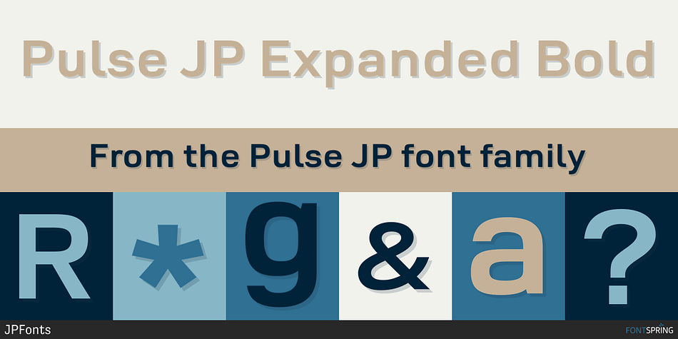 Pulse JP Expanded Bold Font