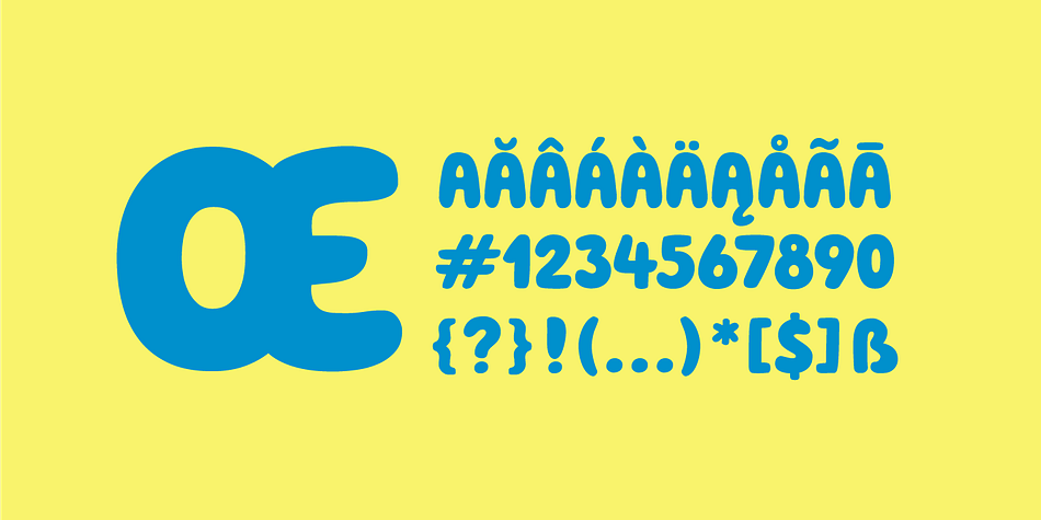 The overall feel of the typeface is meant to be very casual and affable, so it is great for businesses that are fun, outgoing and sincere.