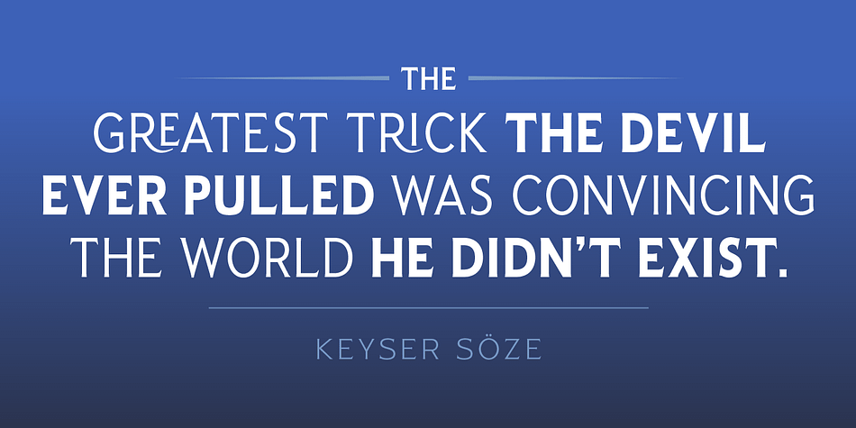 I wanted to create a typeface that had incisive flared serifs combined with the strength and solidity of modern grotesque faces.