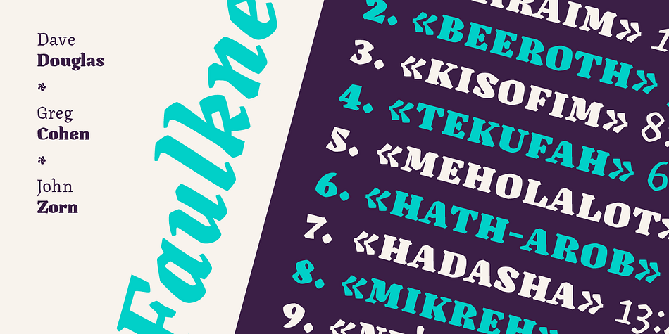 Its intense and consistent personality makes it a functional font for a wide range of uses: from continuous text in the most challenging environments to pithy, high-impact headlines.