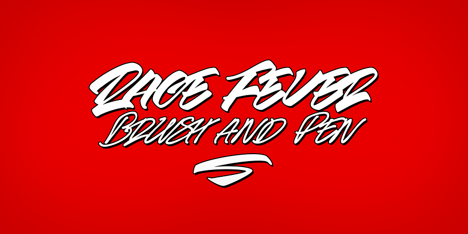 Race Fever is a wild handwriting typeface in two versions: Brush & Pen.