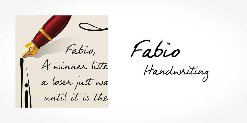 Digitized handwriting fonts are a perfect way to give documents the “very special touch”.