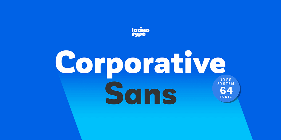 Corporative Sans is the new version of Corporative.