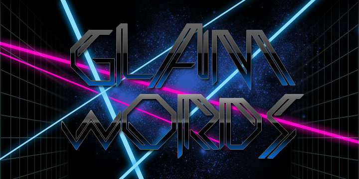 If you love outrageous clothes, makeup, hairstyles, platform-soled boots, flamboyant costumes, so Glamwords is what you need for your design creations.