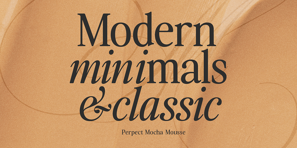 Perfect Mocha Mousse Font