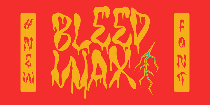 TF Bleedwax font family by Teenage Foundry