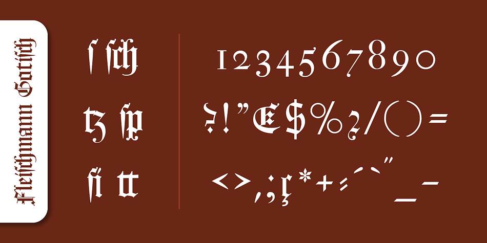 Today, blackletter fonts are mainly used decoratively.