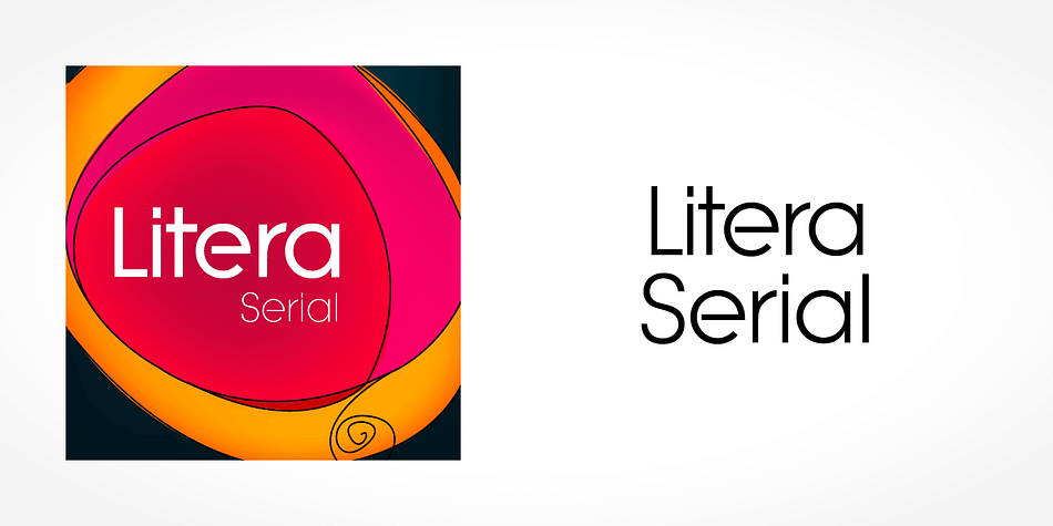 Displaying the beauty and characteristics of the Litera Serial font family.
