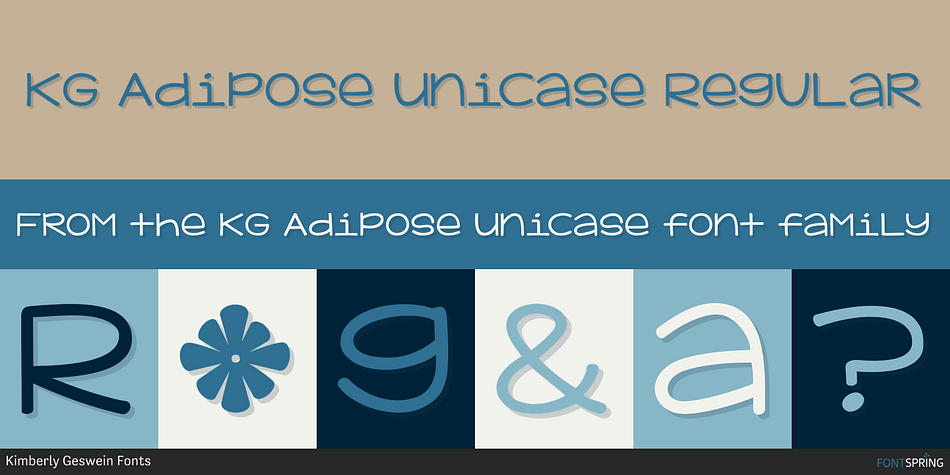 KG Adipose Unicase Regular Font
