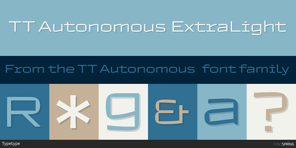 TT Autonomous Basic Package Font