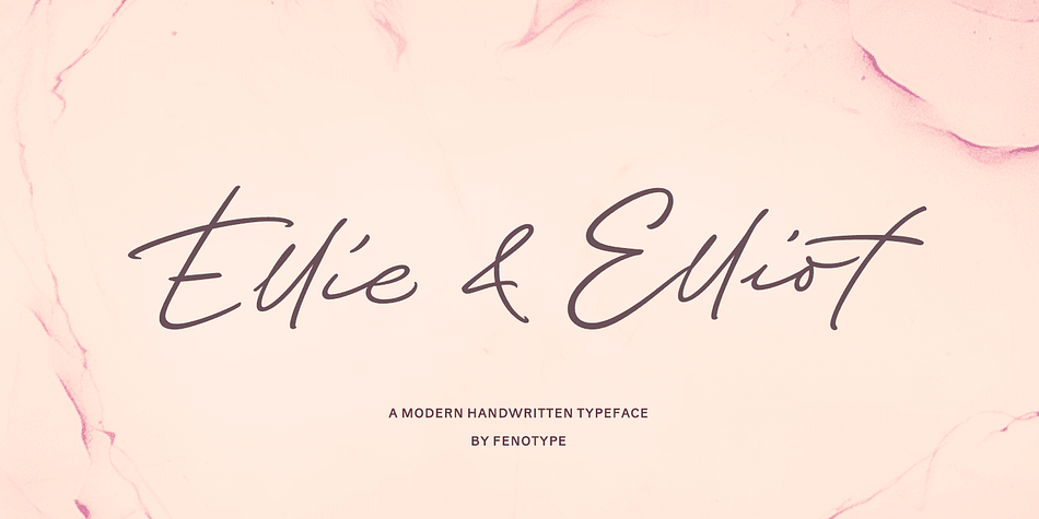 Ellie Female Name - in Stylish Lettering Cursive Typography Text