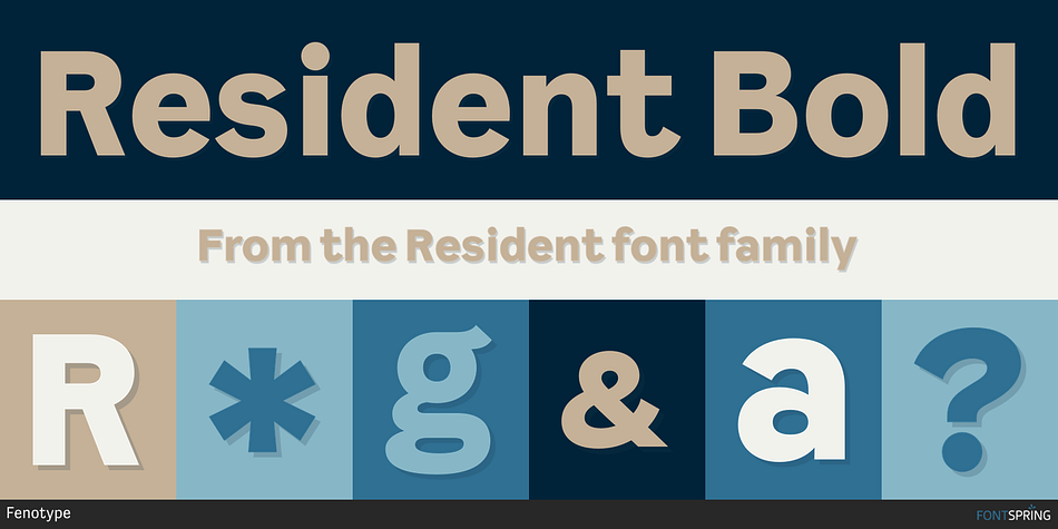 Resident Bold Font