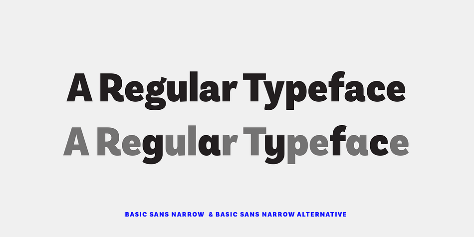 Basic Sans Narrow is a twenty-eight font, sans serif family by Latinotype.