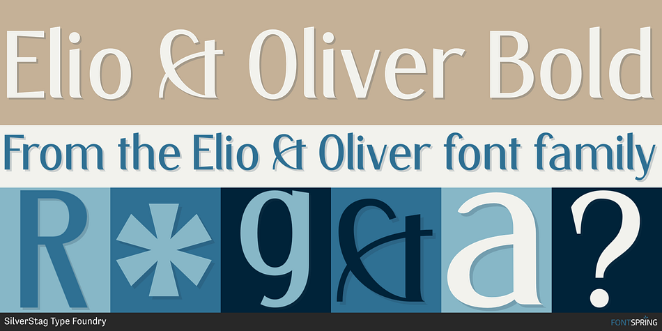 Elio & Oliver Bold Font