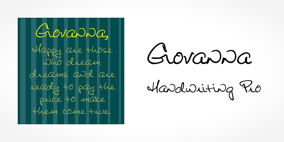 Digitized handwriting fonts are a perfect way to give documents the “very special touch”.