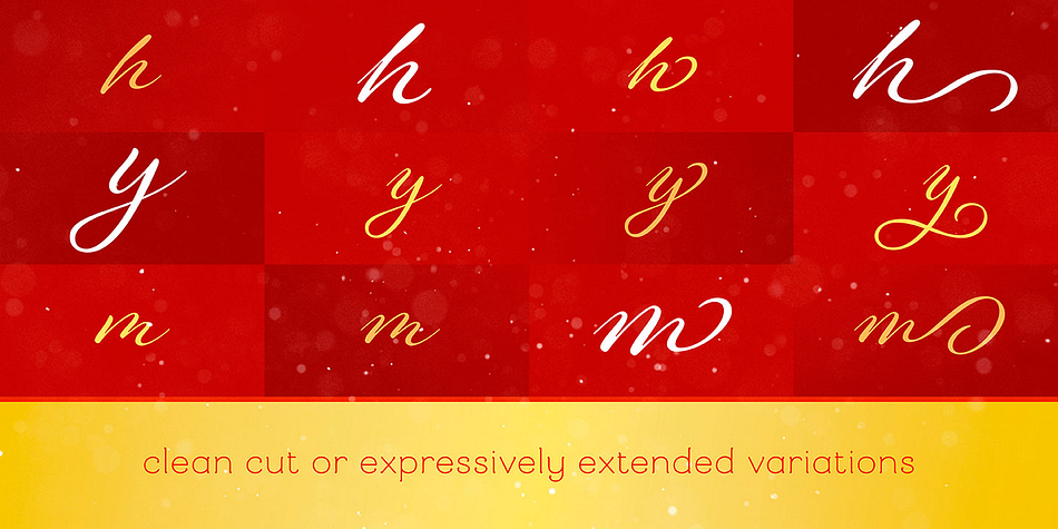 Renata also includes a full complement of alternates, ligatures, and swashes.