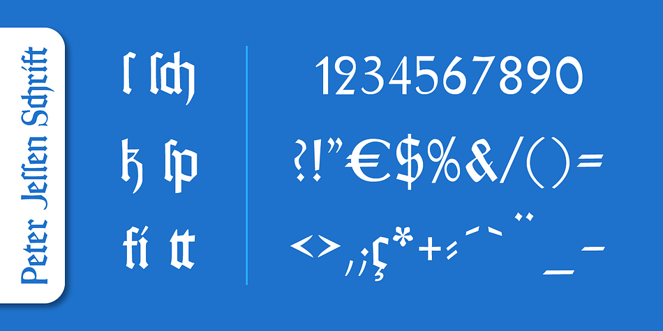 Today, blackletter fonts are mainly used decoratively.