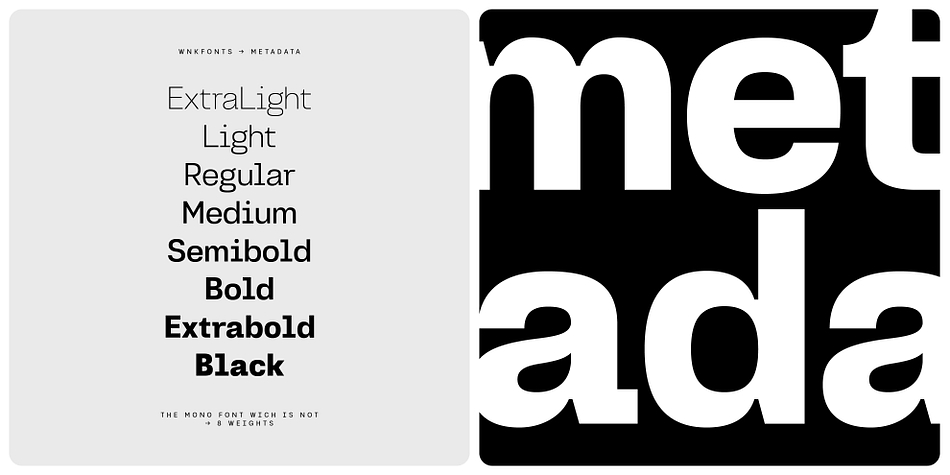 Metadata Font